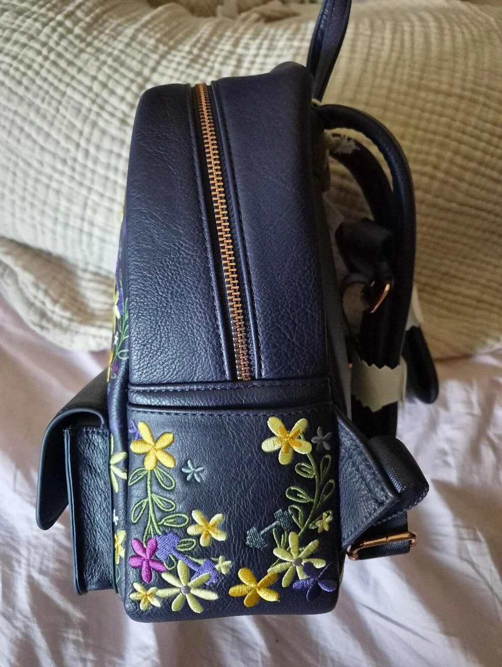 NWT Disney Parks Loungefly Louisa From Encanto Navy Floral Mini Backpack